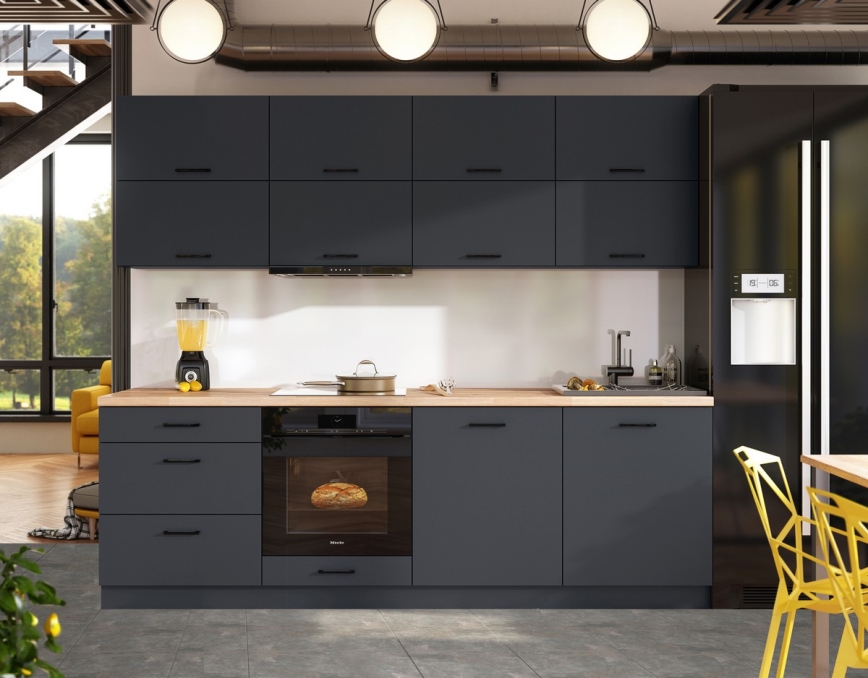 Meble kuchenne ELISE 240 cm grafit
