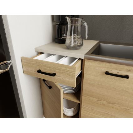 Meble kuchenne PATRICIA 180 cm dąb