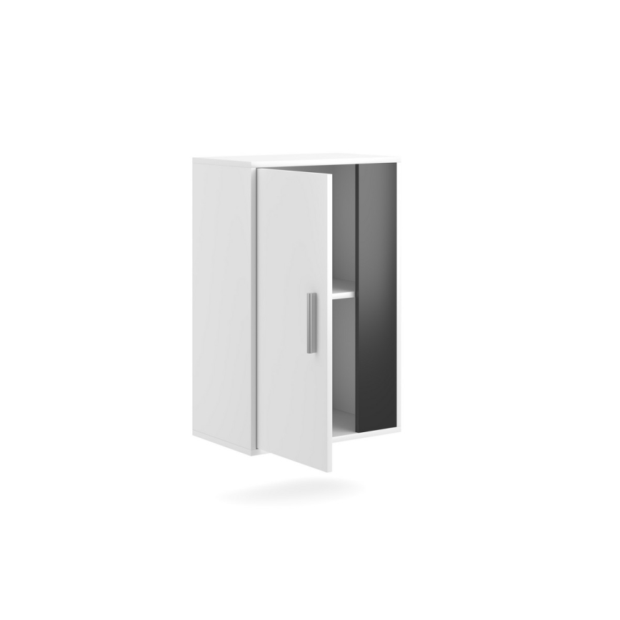 Meblościanka BRICK biała/czarna