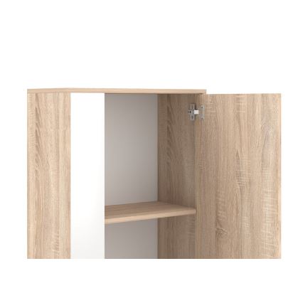 Meblościanka BRICK dąb sonoma/biały