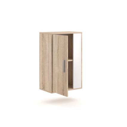 Meblościanka BRICK dąb sonoma/biały