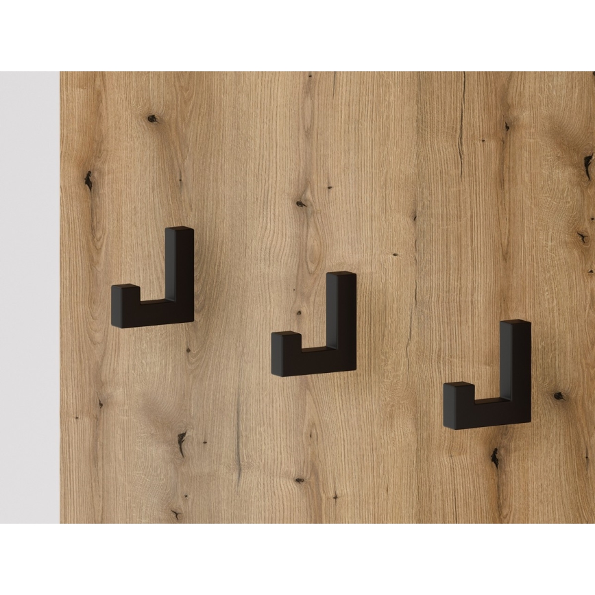 Meblościanka do przedpokoju z lustrem SVEN, brązowo-biała