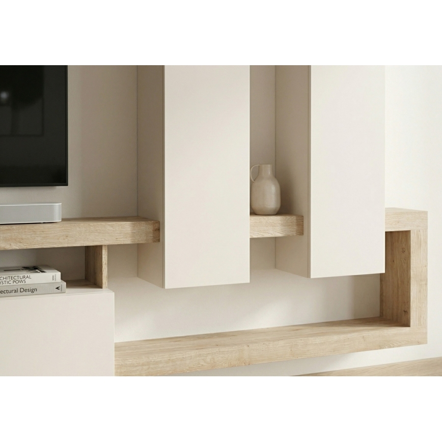 Meblościanka LENOR kaszmir/brąz