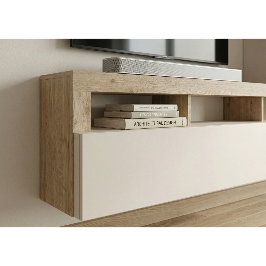 Meblościanka LENOR kaszmir/brąz