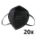 Media Sanex Respirator FFP2 NR / KN95 Czarny 20 szt.