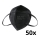 Media Sanex Respirator FFP2 NR / KN95 Czarny 50 szt.