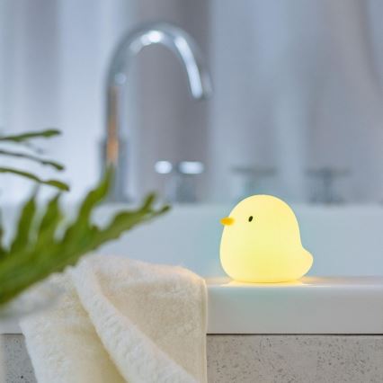 MegaLight - LED RGB ładowalny dziecięca dotykowa lampa do wanny SWIMMY DUCK LED/5V IP67