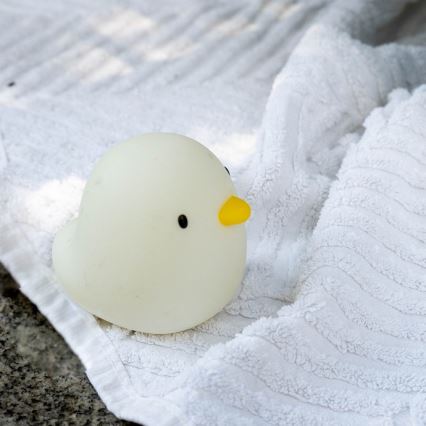MegaLight - LED RGB ładowalny dziecięca dotykowa lampa do wanny SWIMMY DUCK LED/5V IP67