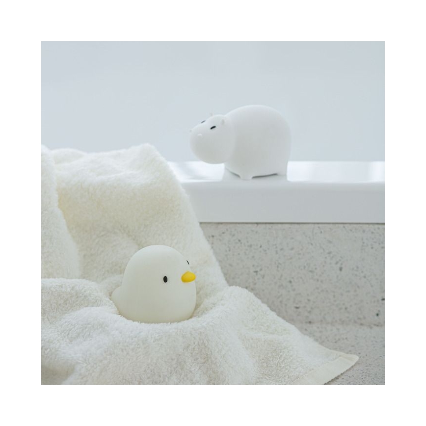 MegaLight - LED RGB ładowalny dziecięca dotykowa lampa do wanny SWIMMY DUCK LED/5V IP67