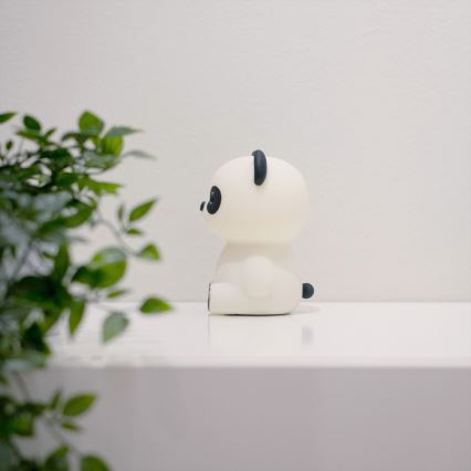 MegaLight - LED RGB Ściemnialna ładowalna dziecięca dotykowa lampa PADDY PANDA LED/5V