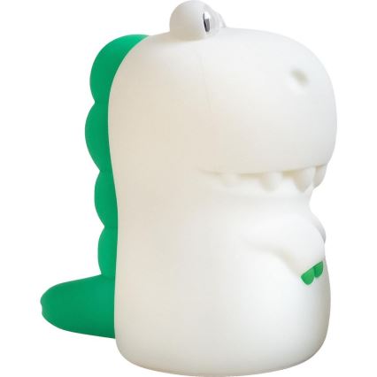MegaLight - LED RGB Ściemnialna ładowalna dziecięca dotykowa lampa DIGGY DINO LED/5V