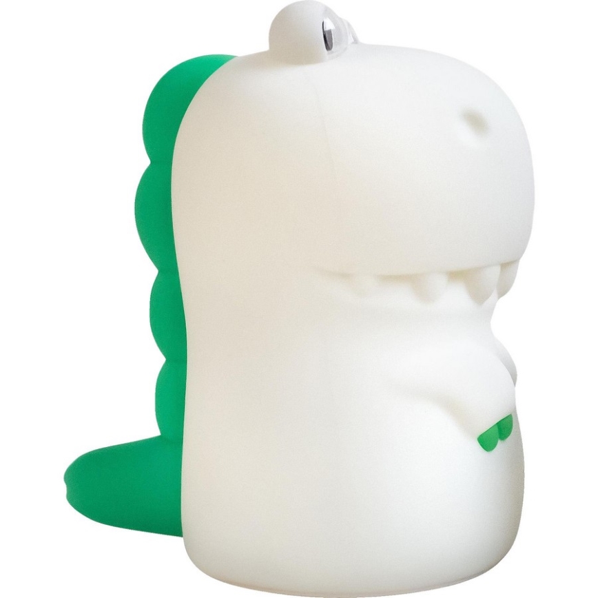 MegaLight - LED RGB Ściemnialna ładowalna dziecięca dotykowa lampa DIGGY DINO LED/5V