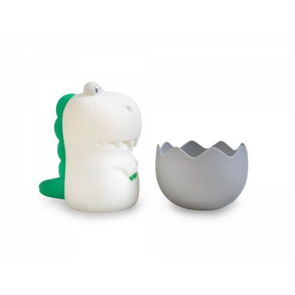 MegaLight - LED RGB Ściemnialna ładowalna dziecięca dotykowa lampa DIGGY DINO LED/5V