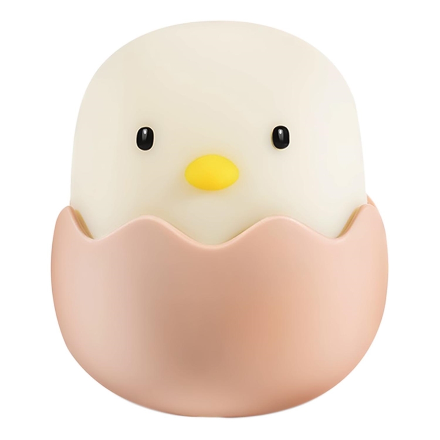 MegaLight - LED RGB Ściemnialna ładowalna dziecięca dotykowa lampa EGGY EGG LED/5V