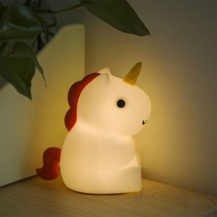 MegaLight - LED RGB Ściemnialna ładowalna dziecięca dotykowa lampa MAGGY MAGIC LED/5V