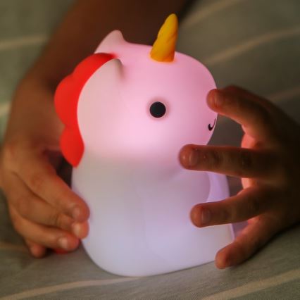MegaLight - LED RGB Ściemnialna ładowalna dziecięca dotykowa lampa MAGGY MAGIC LED/5V