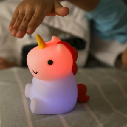 MegaLight - LED RGB Ściemnialna ładowalna dziecięca dotykowa lampa MAGGY MAGIC LED/5V