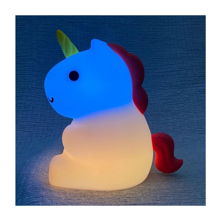 MegaLight - LED RGB Ściemnialna ładowalna dziecięca dotykowa lampa MAGGY MAGIC LED/5V