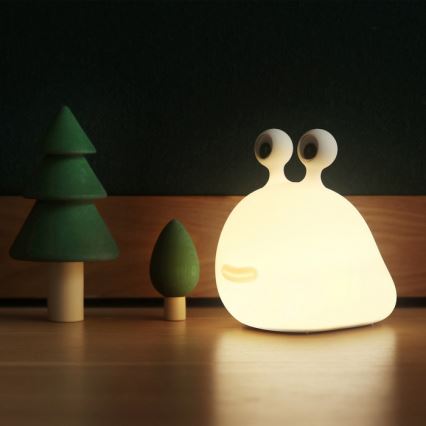 MegaLight - LED RGB Ściemnialna ładowalna dziecięca dotykowa lampa MOMO MOON LED/5V