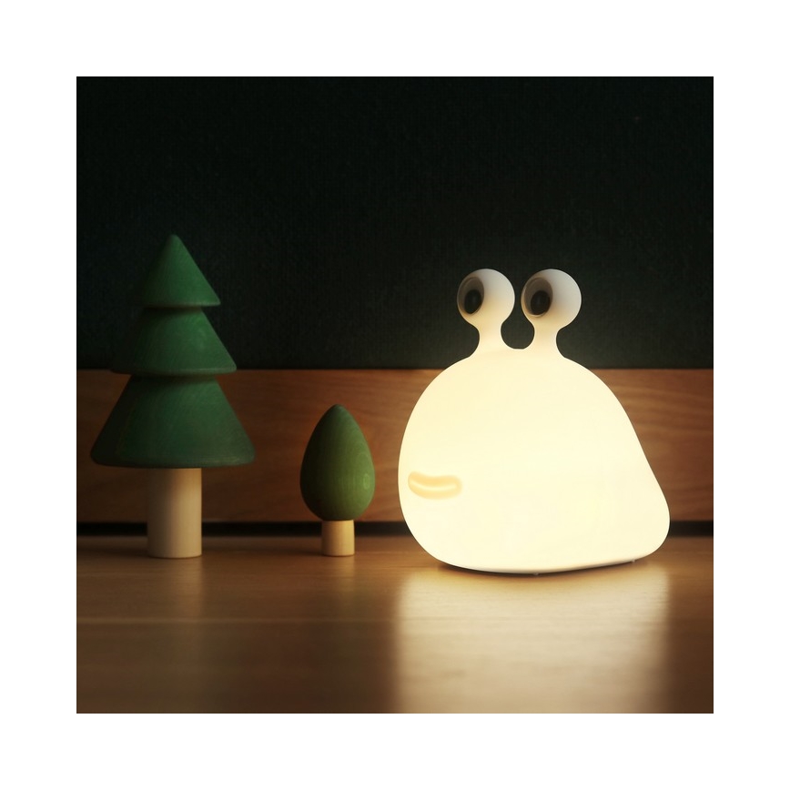 MegaLight - LED RGB Ściemnialna ładowalna dziecięca dotykowa lampa MOMO MOON LED/5V