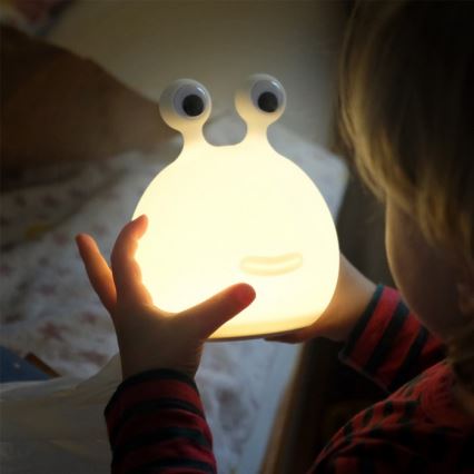 MegaLight - LED RGB Ściemnialna ładowalna dziecięca dotykowa lampa MOMO MOON LED/5V