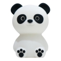 MegaLight - LED RGB Ściemnialna ładowalna dziecięca dotykowa lampa PADDY PANDA LED/5V