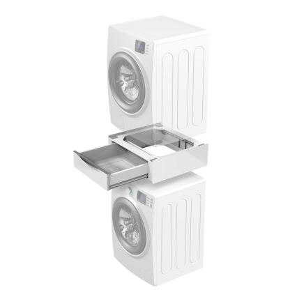 Meliconi 656112 - Podstawa do pralki i suszarki z wysuwaną szufladą o pojemności 28 l, biała
