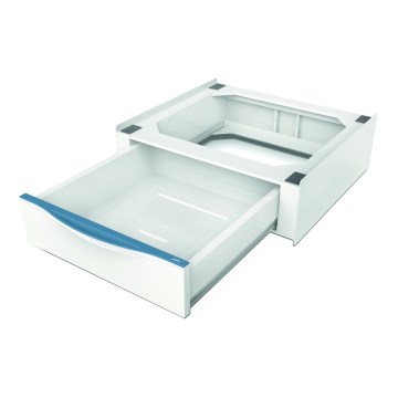 Meliconi 656112 - Podstawa do pralki i suszarki z wysuwaną szufladą o pojemności 28 l, biała