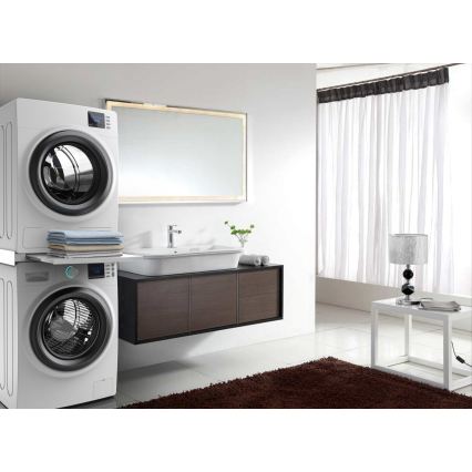 Meliconi 656113 - Nadstawka pod pralkę i suszarkę z wysuwaną szufladą 70 cm, biała