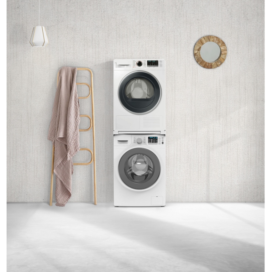 Meliconi 656113 - Nadstawka pod pralkę i suszarkę z wysuwaną szufladą 70 cm, biała