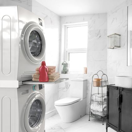 Meliconi 656114 - Moduł dystansowy do pralki i suszarki 70 cm biały