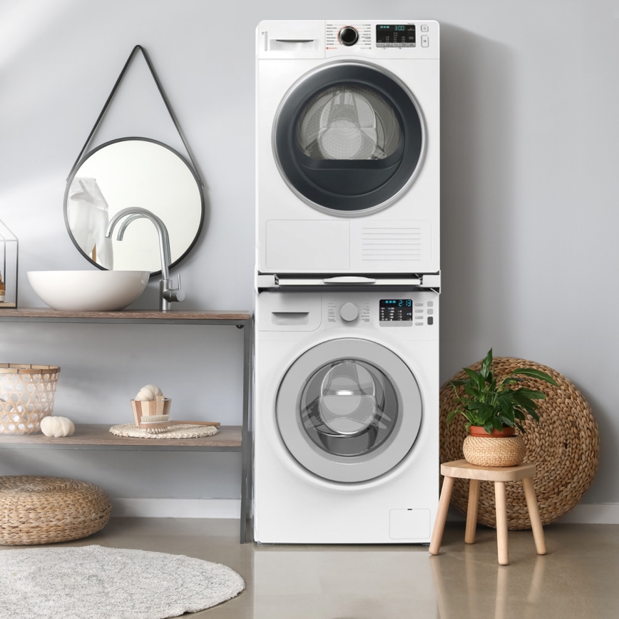 Meliconi 656114 - Moduł dystansowy do pralki i suszarki 70 cm biały