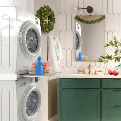 Meliconi 656114 - Moduł dystansowy do pralki i suszarki 70 cm biały