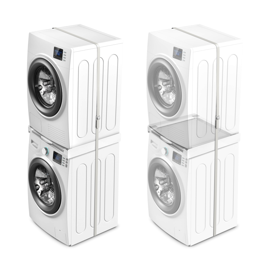 Meliconi 656114 - Moduł dystansowy do pralki i suszarki 70 cm biały