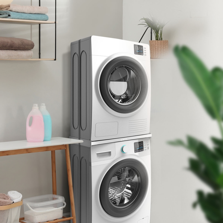 Meliconi 656116 - Adapter do ustawienia pralki i suszarki, 46 cm, biały