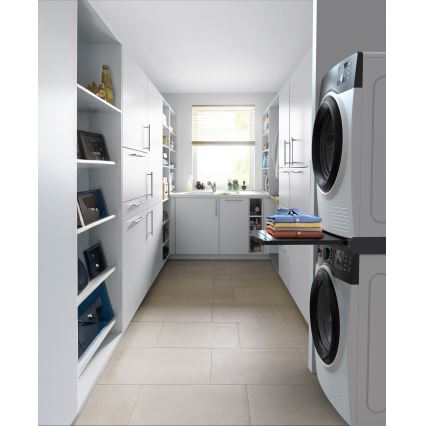 Meliconi 656136 - Adapter montażowy do pralki i suszarki 60 cm z wysuwaną szufladą, czarny