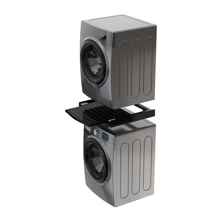 Meliconi 656136 - Adapter montażowy do pralki i suszarki 60 cm z wysuwaną szufladą, czarny