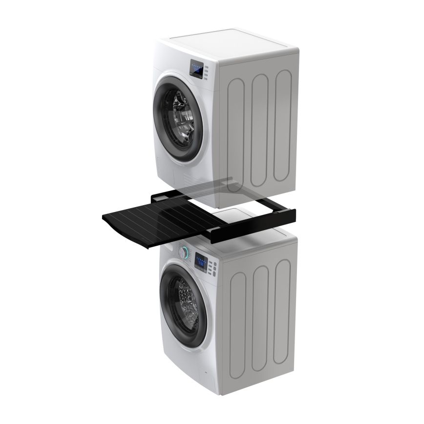 Meliconi 656136 - Adapter montażowy do pralki i suszarki 60 cm z wysuwaną szufladą, czarny