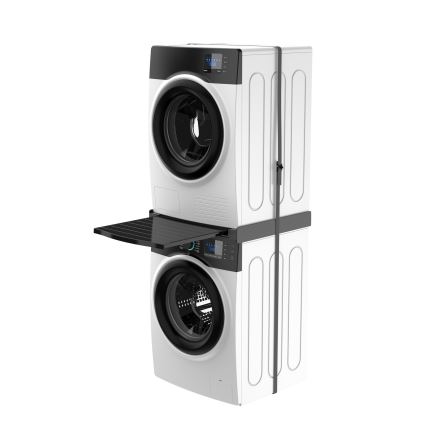 Meliconi 656136 - Adapter montażowy do pralki i suszarki 60 cm z wysuwaną szufladą, czarny