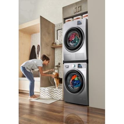 Meliconi 656138 - Adapter do pralki i suszarki 70 cm, czarny