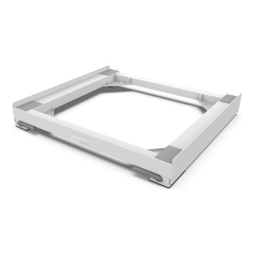 Meliconi 656146 - Mata antywibracyjna pod pralkę z wysuwanymi kółkami, 61 cm, biała