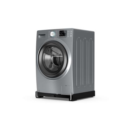 Meliconi 656168 - Mata antywibracyjna pod pralkę z wysuwanymi kółkami, 47 cm, czarna