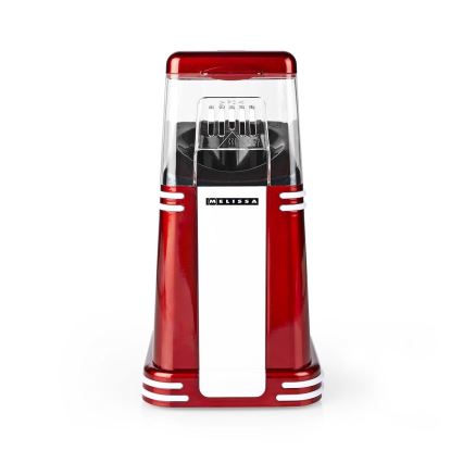 Melissa - Retro maszynka do popcornu na gorące powietrze 1200W/230V czerwona