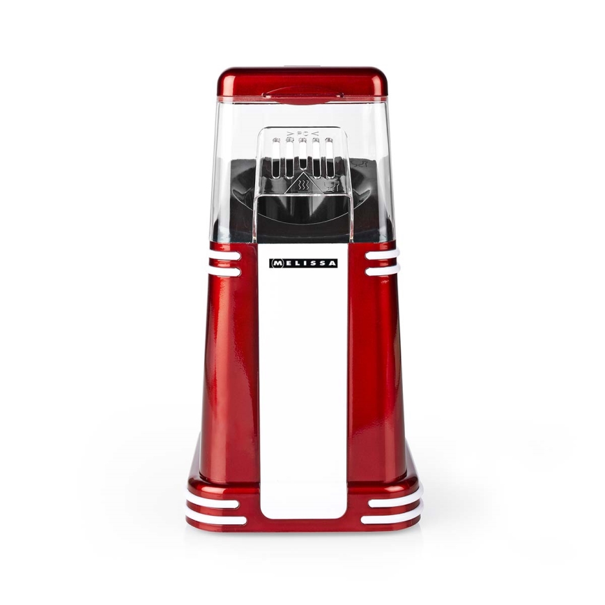 Melissa - Retro maszynka do popcornu na gorące powietrze 1200W/230V czerwona