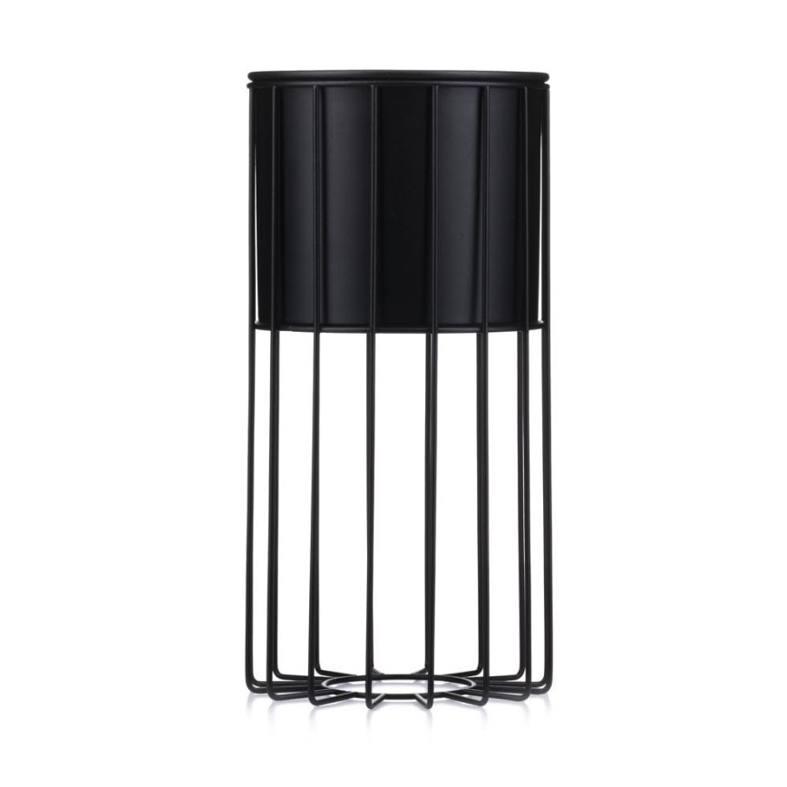 Metalowa doniczka LOFT 42x20 cm czarna