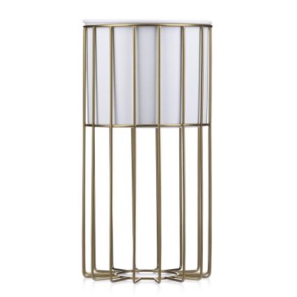 Metalowa doniczka LOFT 42x20 cm złota/biała