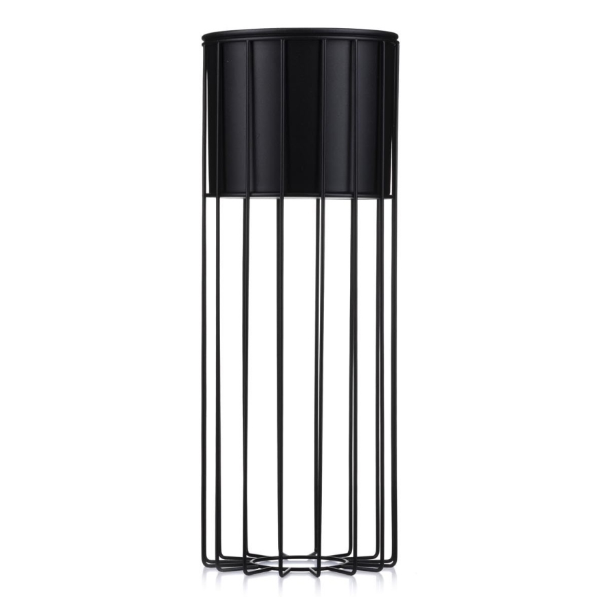 Metalowa doniczka LOFT 55x20 cm czarna