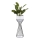 Metalowa doniczka LOFT 56x20 cm czarna/biała