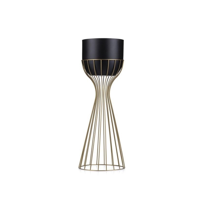 Metalowa doniczka LOFT 56x20 cm złota/czarna