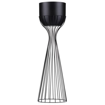 Metalowa doniczka LOFT 68x20 cm czarna